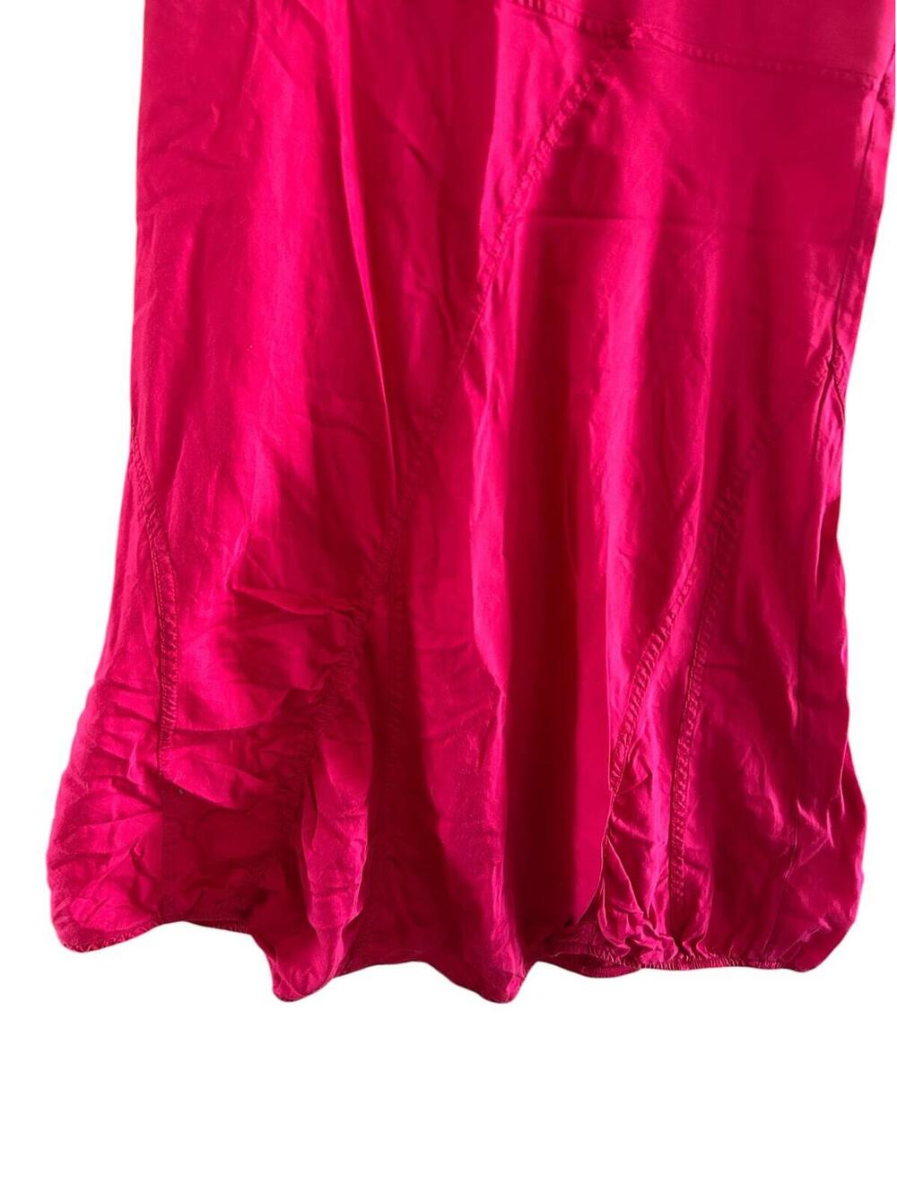 Sandwich Pink Cotton Bubble Hem Midi Dress Sleeveless Tank M - Picture 7 of 11